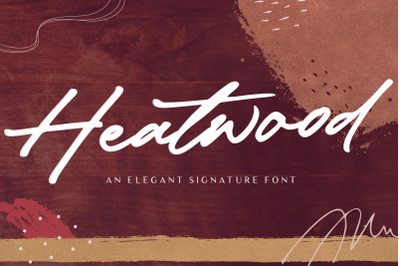 Heatwood An Elegant Signature Font
