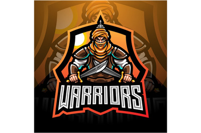 Warriors esport mascot logo