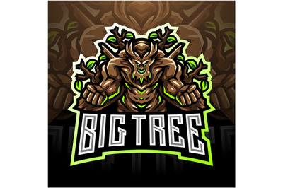 Tree esport mascot logo