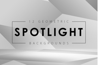 12 Geometric Spotlight Backgrounds