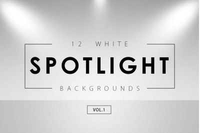 12 White Spotlight Backgrounds 1