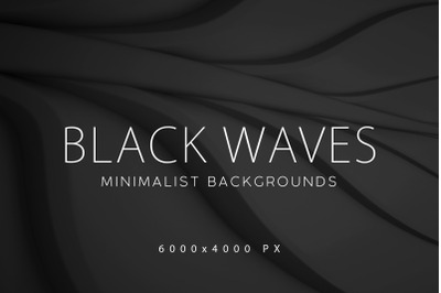 Black Minimalist Wave Backgrounds Vol. 1