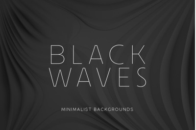 Black Minimalist Wave Backgrounds Vol. 2