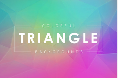 Colorful Triangle Backgrounds