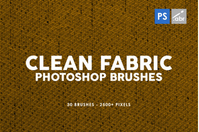 30 Clean Fabric Photoshop Stamp Brushes
