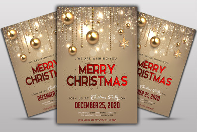 Merry Christmas Flyer Template