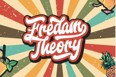 Fredam Theory - Retro Bold Script Font