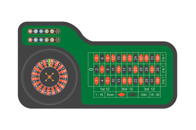 Casino roulette table
