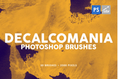 30 Decalcomania Photoshop Stamp Brushes