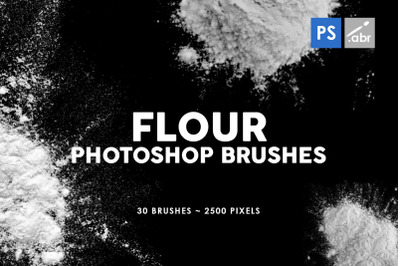30 Flour Photoshop Stamp Brushes