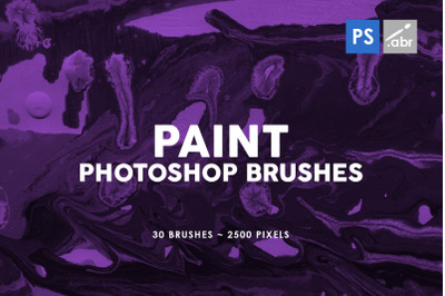 30 Paint Texture Photoshop Brushes Vol. 3
