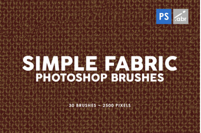 30 Simple Fabric Photoshop Stamp Brushes