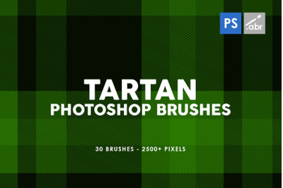 30 Tartan Photoshop Stamp Brushes