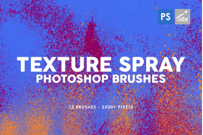 12 Texture Spray Photoshop Brushes