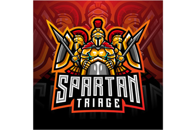 Spartan esport mascot logo