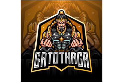 Gatotkaca esport mascot logo