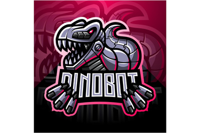 Dinosaur robot esport mascot logo