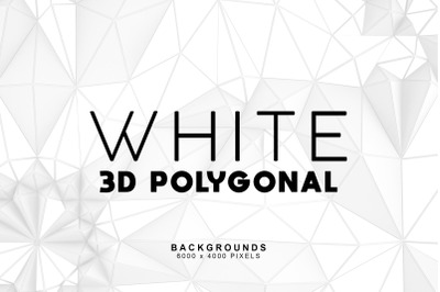 White 3D Polygonal Backgrounds