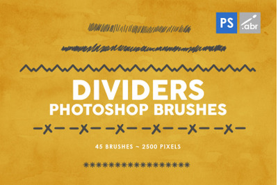 45 Dividers Photoshop Stamp Brushes Vol. 1