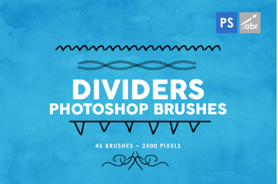 45 Dividers Photoshop Brushes Vol. 2