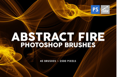 45 Abstract Fire Photoshop Stamp Brushes
