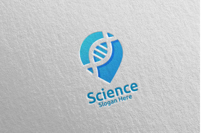 Pin Locator Science and Research Lab Logo Design 41