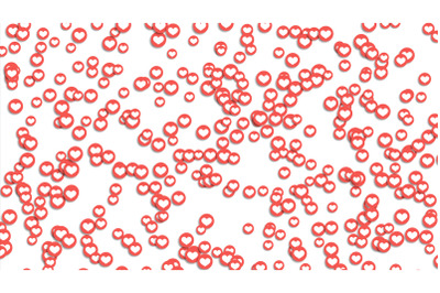 Social Network Like Icons Background Vector. Abstract Design Element. Social Thumb Up, Like Heart Floating. Illustration