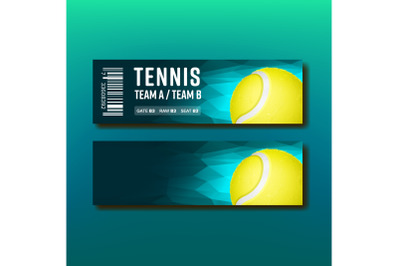 Bright Voucher For Tennis Annual Tournament Vector