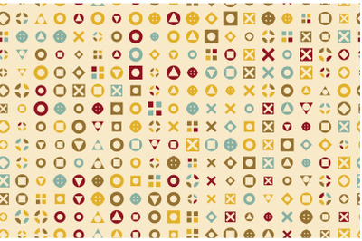 Vector Pattern 50s. Backdrop 1950s retro style.