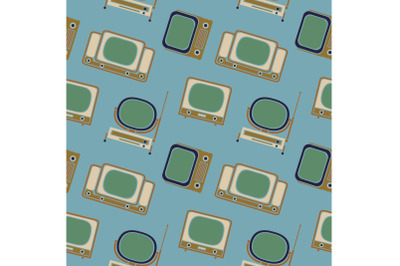 Vector Pattern 50s. Backdrop 1950s retro style.