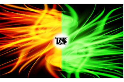 Versus Vector. VS Letters. Flame Fight Background Design. Competition Concept. Fight Symbol