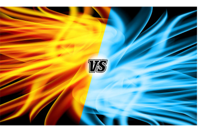 Versus Vector. VS Letters. Flame Fight Background Design. Competition Concept. Fight Symbol