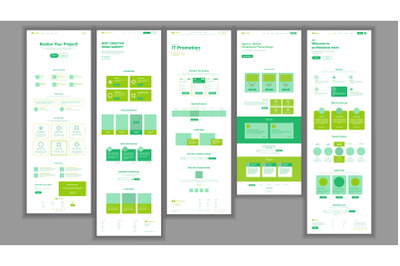 Website Template Vector. Page Business Interface. Landing Web Page. Responsive Ux Design. Responsive Blank. Finance Service. Opportunity Form. Illustration