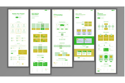 Web Page Design Vector. Website Business Screen. Internet Traffic. Landing Template. Business Success. Money Planning. Corporate Dividend. Illustration