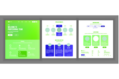 Web Page Design Vector. Website Business Concept. Web Design And Development. Landing Template. Global Monitoring. Global Investment. Cryptography Farm. Illustration