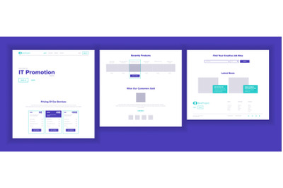 Website Template Vector. Page Business Technology. Landing Web Page. Creative Modern Layout. Finance Service. Engineering Growth. Payment Plan. Illustration