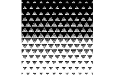 Halftone Triangular Pattern Vector. Black and White Triangle Halftone Grid Gradient Pattern Geometric Abstract Background. Editable can be used for web page wallpaper