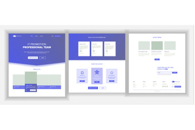 Website Page Vector. Business Website. Web Page. Landing Design Template. Processes And Office Situation. Support Solution. Group Meeting. Product Testimonial. Illustration