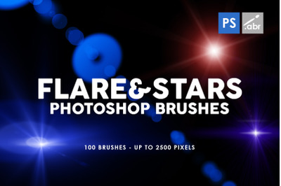 Flares and Stars Photoshop Brushes