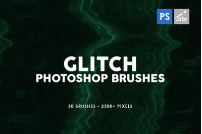 Glitch Photoshop Stamp Brushes