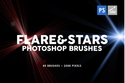 Lens Flares Stars Photoshop Stamp Brushes