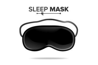 Sleep Mask Vector. Isolated Illustration Of Sleeping Mask Eyes. Help To Sleep Better