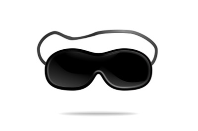 Sleeping Eye Mask Vector. Popular Eye Sleep Mask. Help To Sleep Better