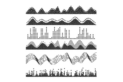 Sound Waves Vector. Classic Melody Sound Wave From Equalizer. Illustration