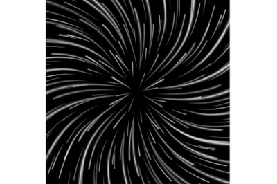 Space Vortex Vector. Abstract Background With Star Warp, Stars Burst Or Hyperspace.