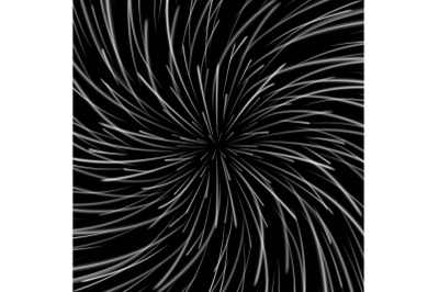 Space Vortex Vector. Abstract Background With Star Warp, Stars Burst Or Hyperspace.