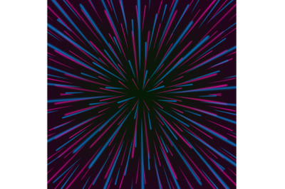 Space Vortex Vector. Abstract Background With Star Warp, Stars Burst Or Hyperspace.