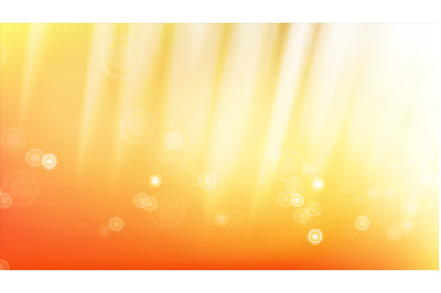 Sunlight Background Vector. Sky, Sun. Yellow Bright Design. Spring Time. Illustration