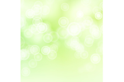 Green Sweet Bokeh Out Of Focus Background Vector. Abstract Lights On Green Bokeh Blurred Background.