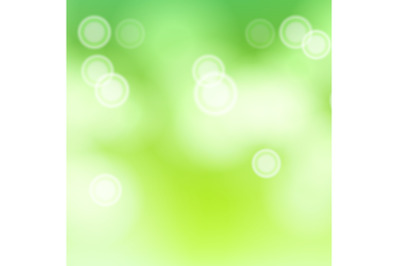 Abstract Spring Nature Background Vector. Blurred Warm Bokeh Background